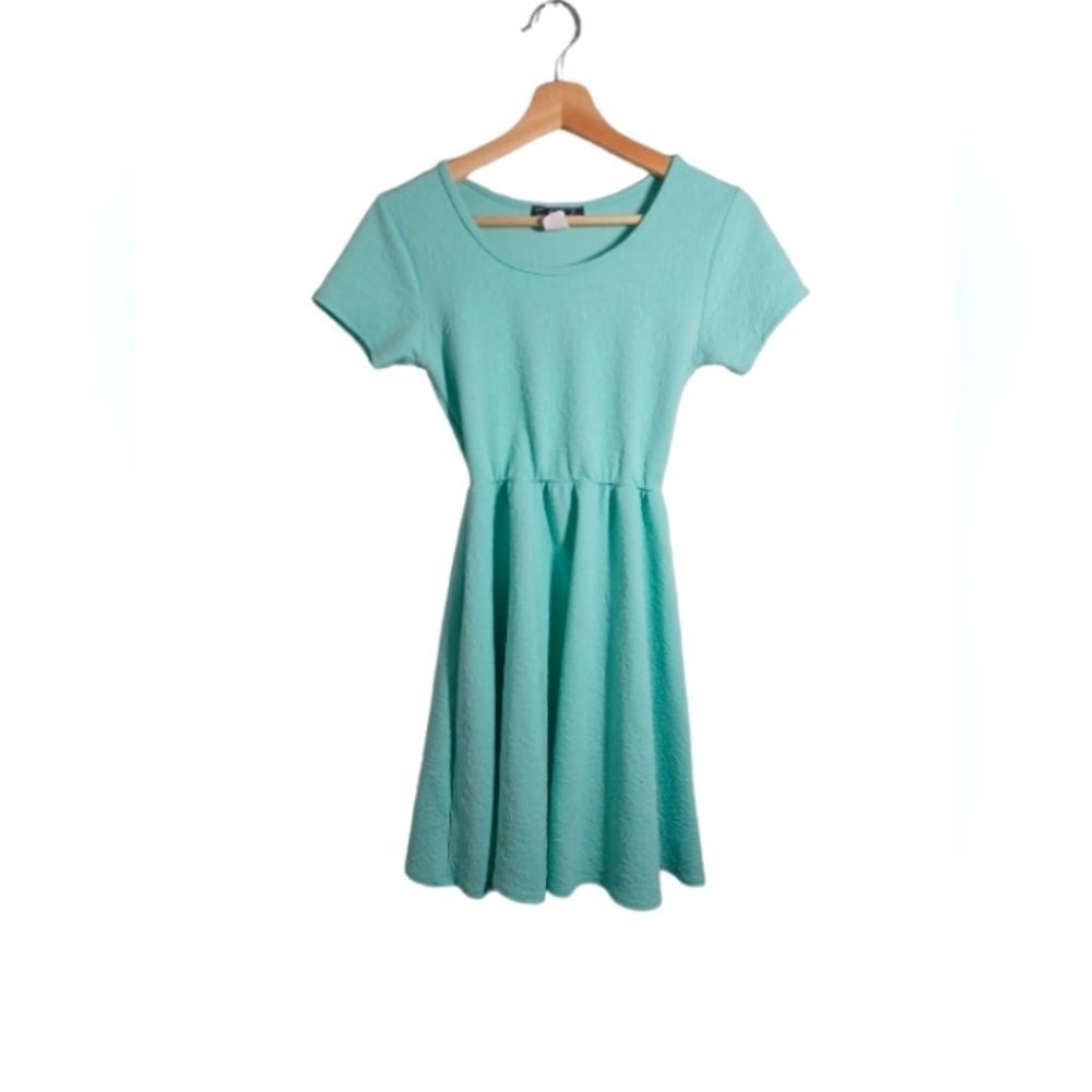 Turquoise midi dress